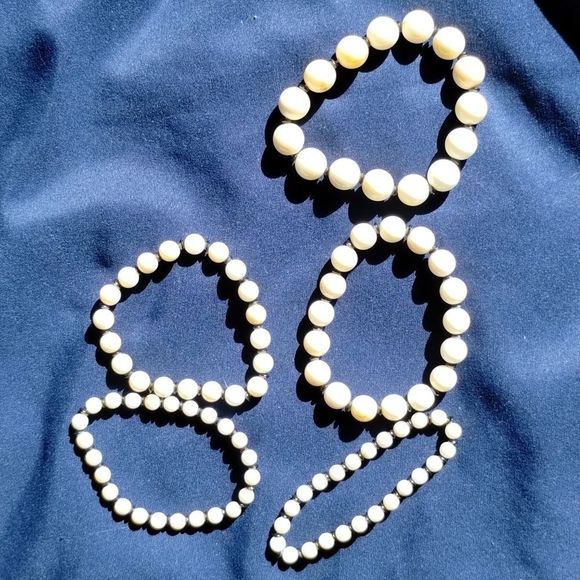 Vintage Multi Layer Necklace & Layered Bracelets - Picture 3 of 6